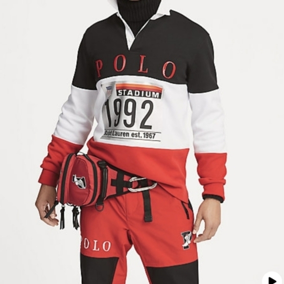 NWT Polo Ralph Lauren Winter Stadium Series Rugby Shirt - Picture 5 of 5